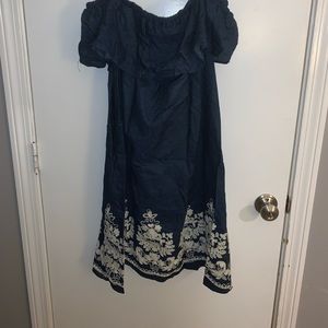 Off shoulder Jean material